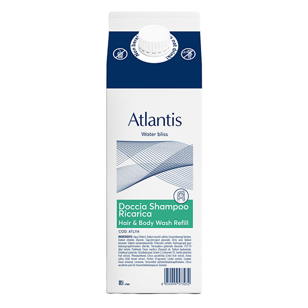 Ricarica doccia shampoo 2 in 1 - carton box 1 L - atlantis - Beauty Escape - immagine principale