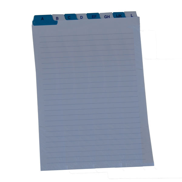 Schede - rubrica A/Z - 21x15 cm (verticale) - bianco - Edipro - immagine principale