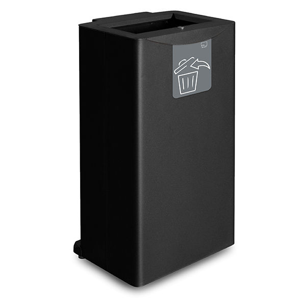 Gettacarte FRONT - 44,5 x 35 x 89 cm - 90 L - nero - Stilcasa - immagine principale