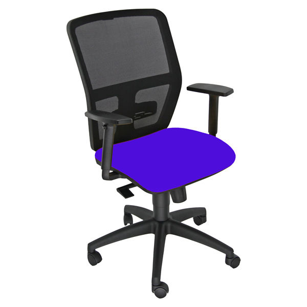 Seduta operativa ergonomica Kemper A - braccioli regolabili - blu - Unisit - immagine principale