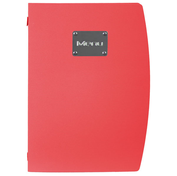 Portamenù Rio - 1 inserto doppio incluso - A4 - 24 x 34 cm - rosso - Securit - immagine principale