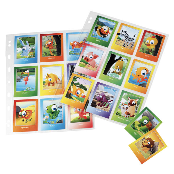 Buste forate Atla K - 21 x 29,7 cm - PP - porta figurine - 9 tasche - liscio - immagine principale
