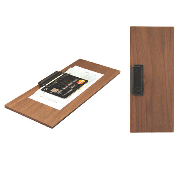 Portaconto - con fermaglio - 24 x 10 cm - legno - Securit - immagine principale