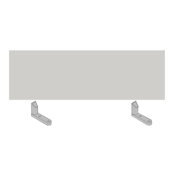 Pannello divisorio per scrivania multiple Agorà - 160 x 32 cm - bianco - immagine principale