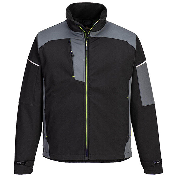 Giacca da lavoro Softshell Texpel™ Splash Eco - M - nero/grigio - Portwest - immagine principale