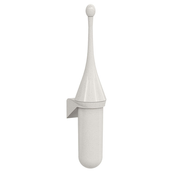 Portascopino da parete Woodplastic - 480 x 113 x 92 mm - bianco - Mar Plast - immagine principale
