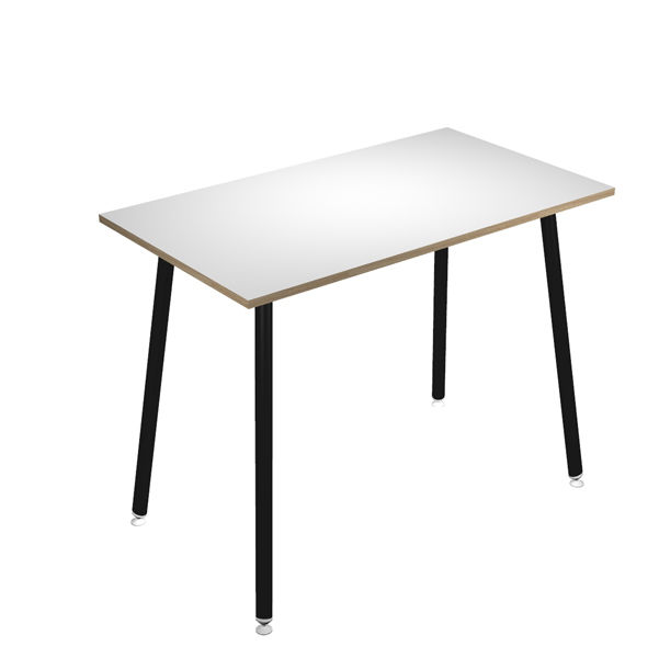 Tavolo alto Skinny Metal - 140 x 80 x 105 cm - nero/bianco - immagine principale