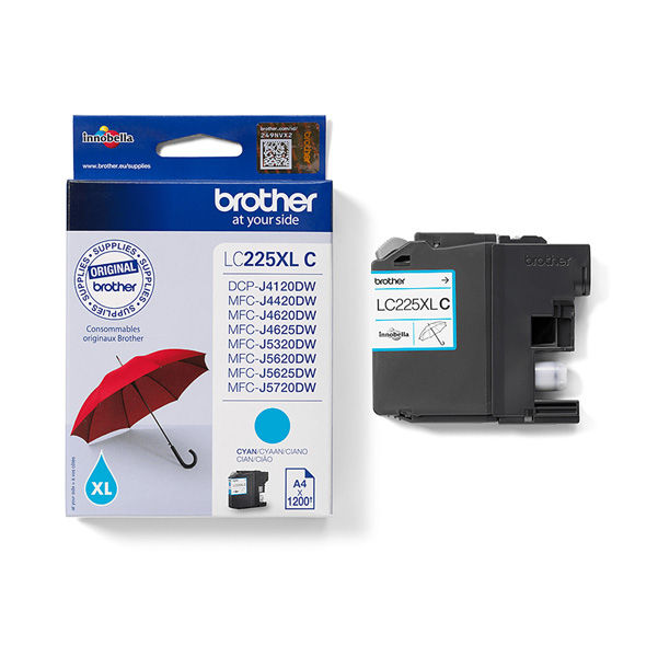 Brother - Cartuccia - Ciano - LC225XLC - 1200 pag - immagine principale