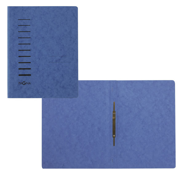 Cartellina semplice con pressino- 265 gr - A4 - cartone pressato - blu - Pagna - immagine principale