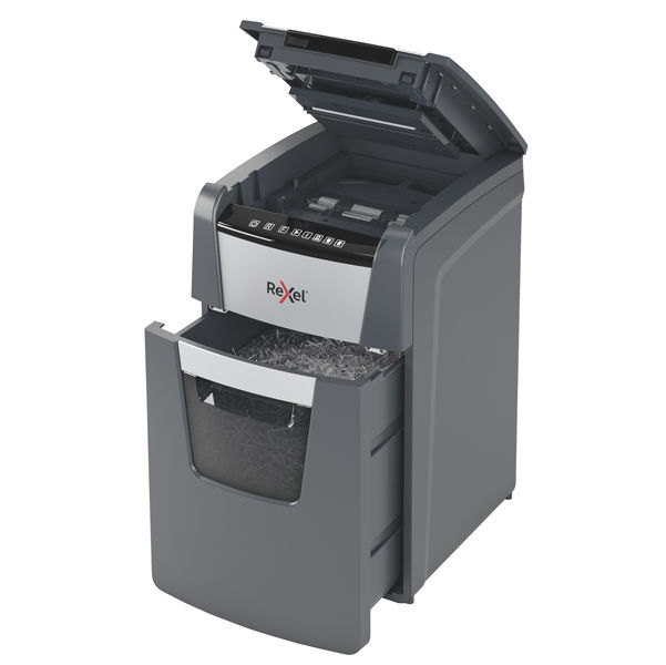 Miniatura: Distruggidocumenti Optimum AutoFeed+ 150X - a frammenti - Rexel - immagine 2