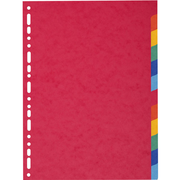 Separatore Forever - 12 tacche - cartoncino riciclato 220 gr - A4 - multicolore - immagine principale