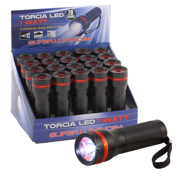 Miniatura: Torcia Led - alluminio - 1 W - Iternet - immagine 2