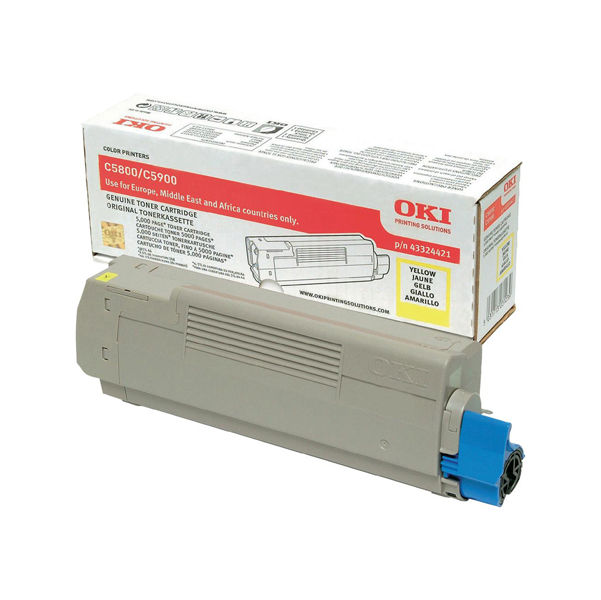 Oki - Toner - Giallo - C5800 C5900 C5550 - 43324421 - 5.000 pag - immagine principale