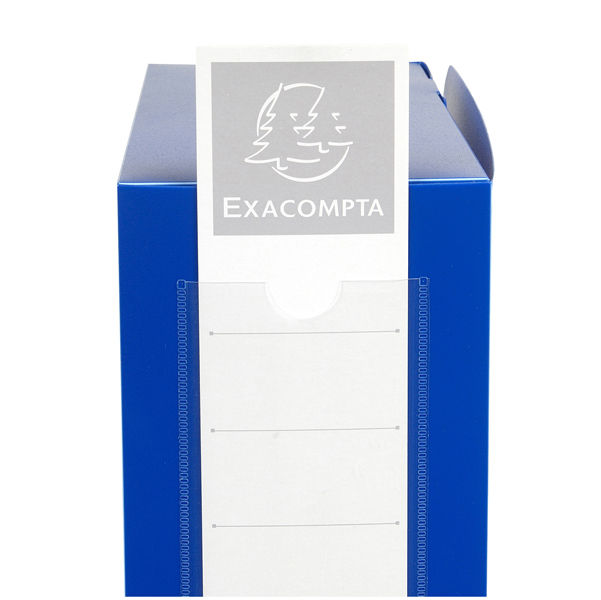 Miniatura: Scatola per archivio box - con bottone - 25 x 33 cm - dorso 10 cm - blu - immagine 3