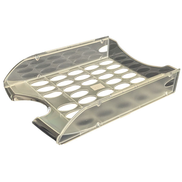 Vaschetta portacorrispondenza forata E040 - 26 x 34,5 x 6,5 cm - neutro - immagine principale