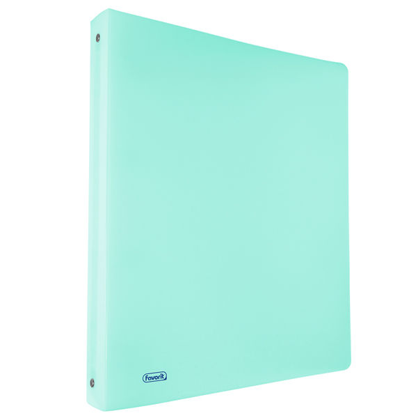Raccoglitore Pastel - 22 x 30 cm - 4 anelli tondi 30 mm - PP - celeste - Favorit - immagine principale