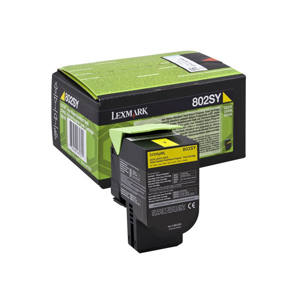 Lexmark - Toner - Giallo - 80C2SY0 - return program - 2.000 pag - immagine principale