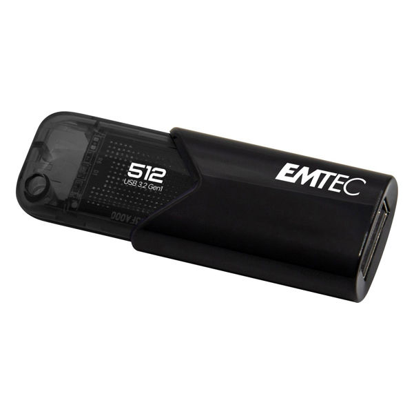 Emtec - Memoria USB B110 USB 3.2 Click&Easy - nero - ECMMD512GB113 - 512 GB - immagine principale
