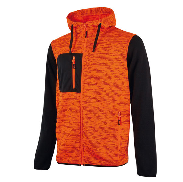 Felpa da lavoro Rainbow - taglia L - arancione fluo - U-Power - immagine principale