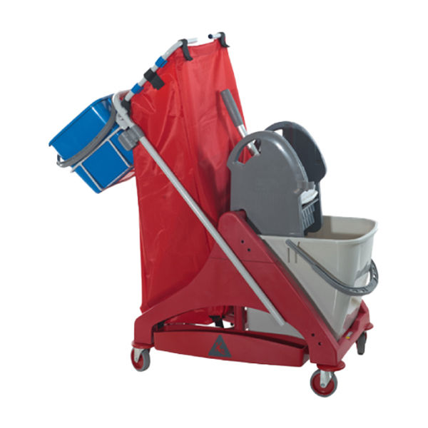 Carrello per pulizie QO-Kart Multi Due - salvaspazio - 15 L - 42 x 99 x 108 cm - immagine principale