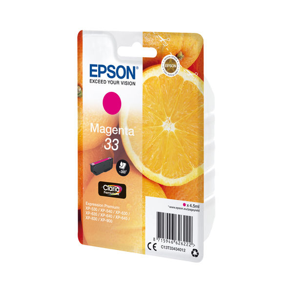 Epson - Cartuccia ink - 33 - Magenta - C13T33434012 - 6,4ml - immagine principale