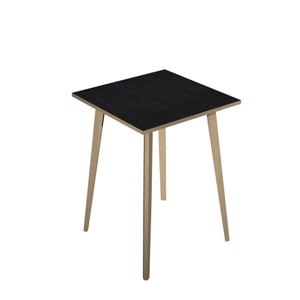 Tavolo alto Woody - 80 x 80 x 105 cm - rovere/nero venato - immagine principale