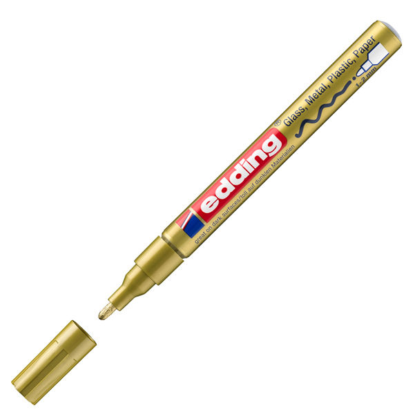 Marcatore permanente a vernice 751 - punta tonda fine - da 1 a 2 mm - oro - immagine principale