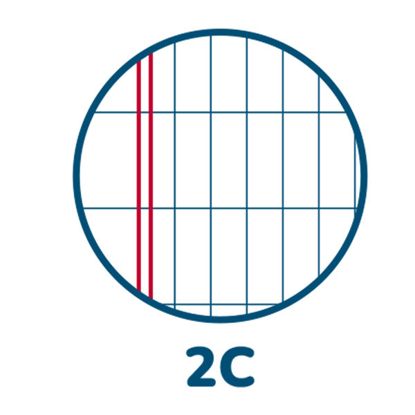 Miniatura: Maxiquaderno Color 80 Basic - A4 - 2 colonne - 80 fogli - 80gr - BM - immagine 2