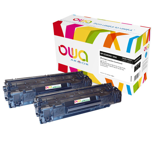 Armor - Conf. 2 Toner Compatibile  per HP 85A - Nero - K35354OW - 1.600 pag cad - immagine principale