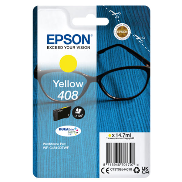 Epson - Cartuccia DuraBrite Ultra 408 - Giallo - C13T09J44010 - immagine principale