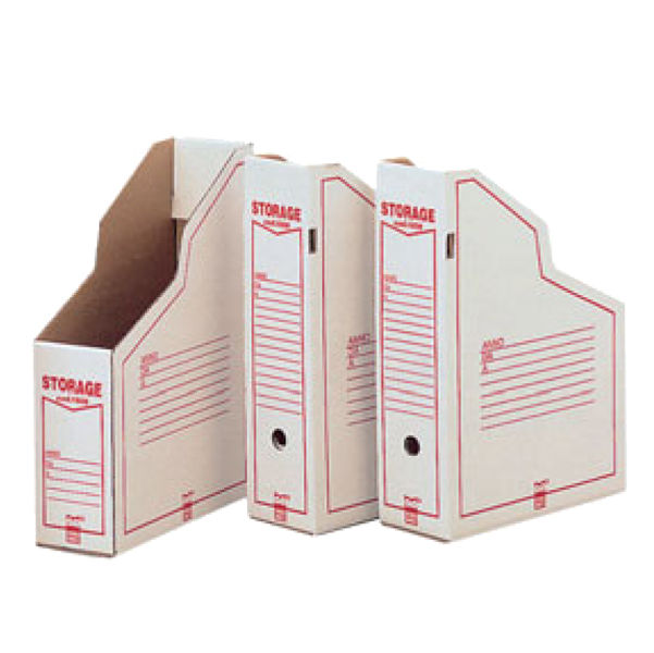 Portariviste Storage Dox 1606 - 87 x 34 x 24,5 cm - bianco/rosso - Esselte Dox - immagine principale