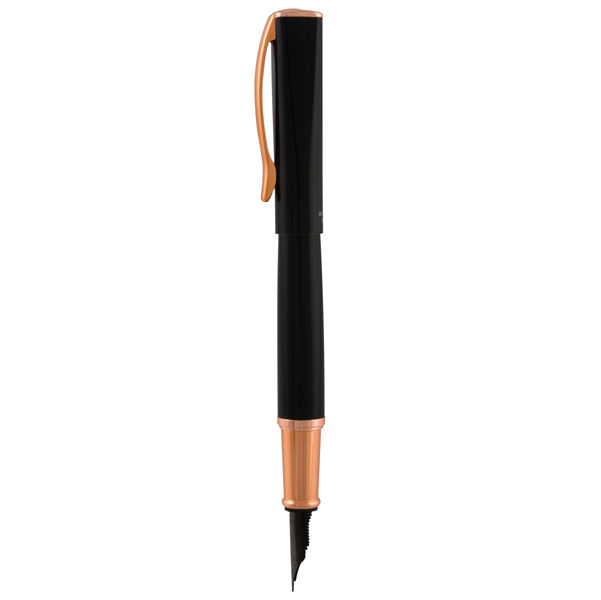 Miniatura: Penna Stilografica Impressa - punta M - nero/rosegold - Monteverde - immagine 2