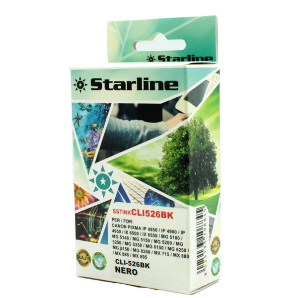 Starline - Cartuccia ink - per Canon - Nero - CLI526 BK - 9ml - immagine principale