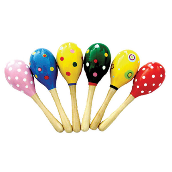 Coppia di maracas - in legno - 20 x 5,5 cm - CWR - conf. 2 pezzi - immagine principale
