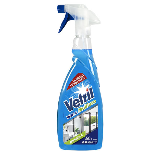 Vetril vetri e multiuso - con ammoniaca - trigger da 650 ml - Vetril - immagine principale