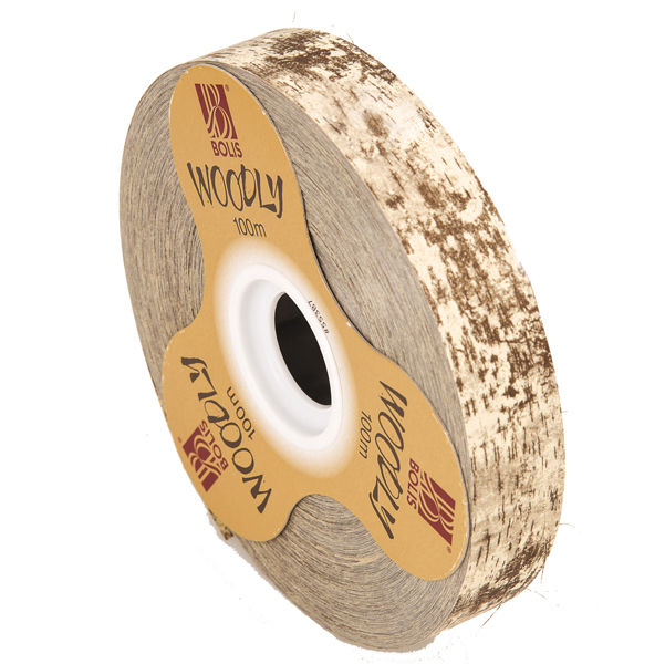 Rotolo nastro Woodly - corteccia/avorio - 24mm x 100mt - Bolis - immagine principale