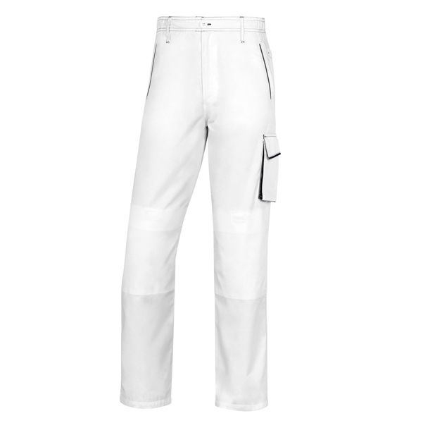 Pantalone da lavoro Panostyle M6PAN - taglia L - PE/cotone - bianco/grigio - immagine principale