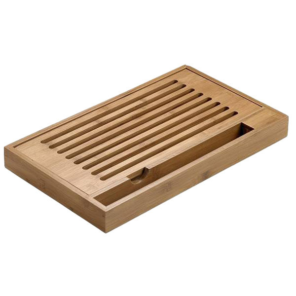 Tagliere antibriciole - 40 x 24 x 4 cm - bamboo - naturale - Leone - immagine principale