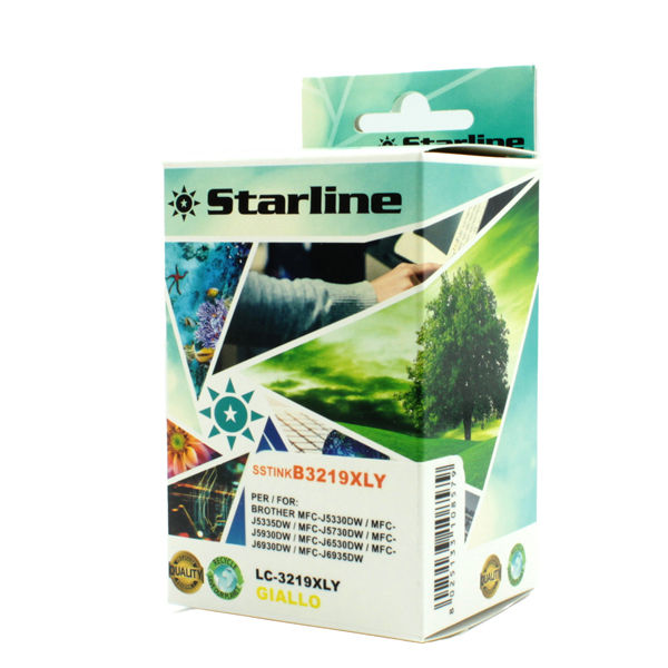 Starline - Cartuccia ink - per Brother - Giallo - LC3219XLY - 17ml - immagine principale