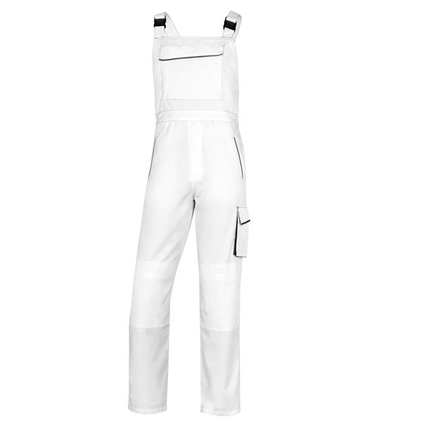 Salopette da lavoro Panostyle M6SAL - taglia XXL - PE/cotone - bianco/grigio - immagine principale