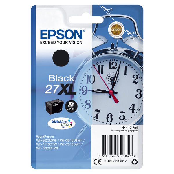 Epson - Cartuccia ink - 27XL - Nero - C13T27114012 - 17,7ml - immagine principale