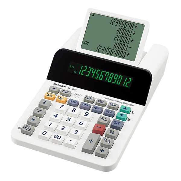 Calcolatrice scrivente EL 1501 - 12 cifre - display a 12 cifre - con uno LCD a - immagine principale