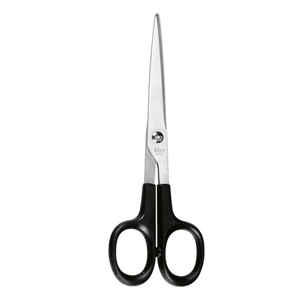 Miniatura: Forbice Professional - 17 cm - lama acciaio inox - nero/grigio - Lebez - immagine 2