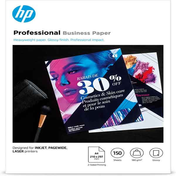 Hp - Confezione da 150 fogli carta professionale lucida HP per getto - immagine principale