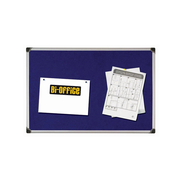 Pannello Maya Felt Board - feltro blu - 60 x 90 cm - Bi-Office - immagine principale