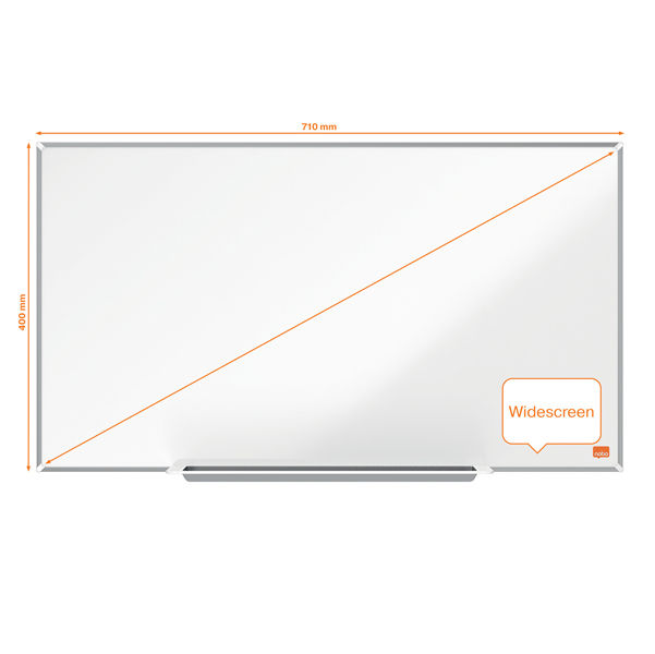 Miniatura: Lavagna bianca magnetica Impression Pro Widescreen - 40 x 71 cm - 32" - Nobo - immagine 4