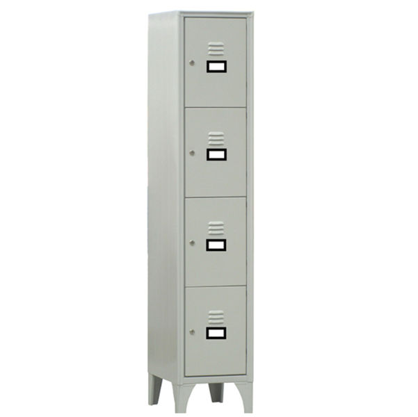 Armadio casellario in metallo - 4 vani - 35 x 50 x 180 cm - grigio - Fasma - immagine principale