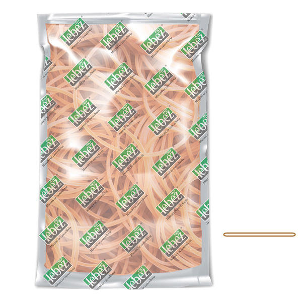 Elastico ad anello - diametro 3 cm - 1 kg - caucciù - colore naturale - Lebez - immagine principale