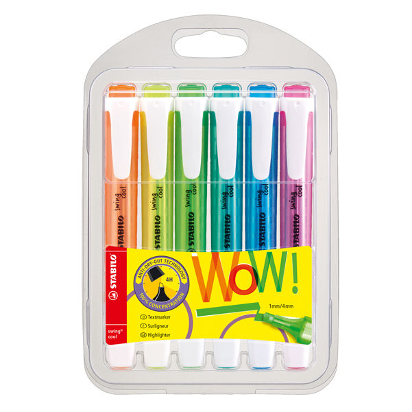 Evidenziatore Swing Cool - punta a scalpello - tratto 1 - 4 mm - Stabilo - immagine principale
