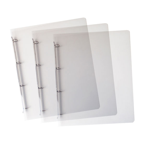 Raccoglitore Lumina - 22 x 30 cm - 4 anelli tondi 15 mm - PP - trasparente - immagine principale